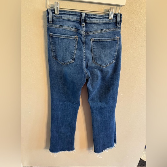 Flying Monkey Dark Blue Cropped Jeans Frayed - Picture 3 of 5